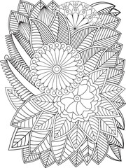 Zentangle Coloring Pages -for Adult
