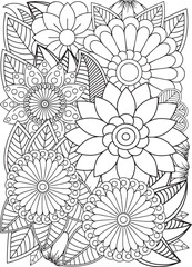 Zentangle Coloring Pages -for Adult