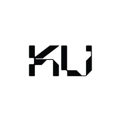 KU monogram logo design letter text name symbol monochrome logotype alphabet character simple logo