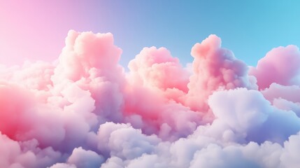 Naklejka premium Innovative cloud technology flat design top view modern theme 3D render vivid 