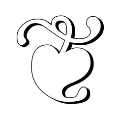 Aldus leaf / Fleuron / Floral Heart