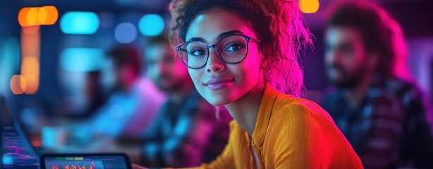 Business Team Collaboration Data Analysis Visualization Insights Professional Meeting