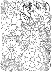 Zentangle Coloring Pages -for Adult