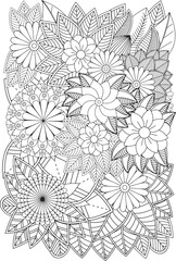 Zentangle Coloring Pages -for Adult