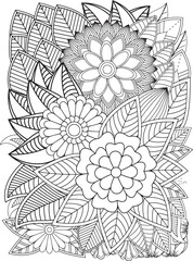 Zentangle Coloring Pages -for Adult