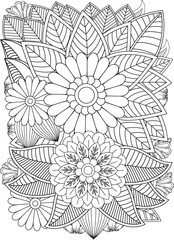 Zentangle Coloring Pages -for Adult