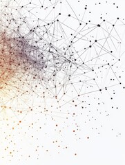 Abstract representation of connections and networks in a digital landscape showcasing intricate patterns and colors. Generative AI