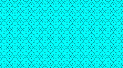Floral shape pattern background | Seamless pattern background with geometric vector shape | Hexagonal shape pattern design with cyan, teal colour 