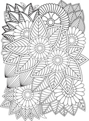 Zentangle Coloring Pages -for Adult