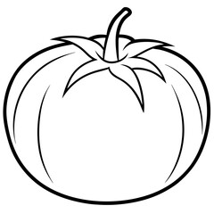 Minimalist Tomato Line Art Design