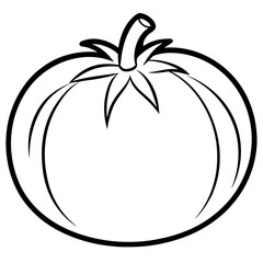 Minimalist Tomato Line Art Design