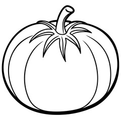 Minimalist Tomato Line Art Design