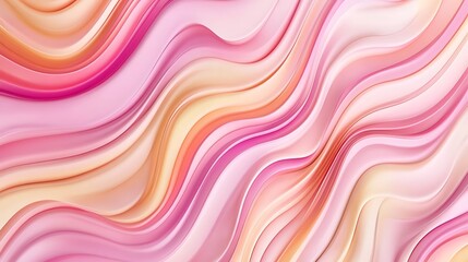 Obraz premium Abstract Pink and Peach Wave Pattern Design