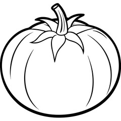 Minimalist Tomato Line Art Design