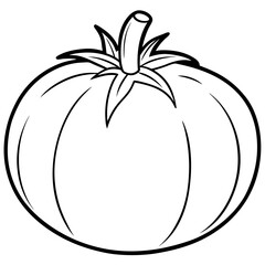 Minimalist Tomato Line Art Design