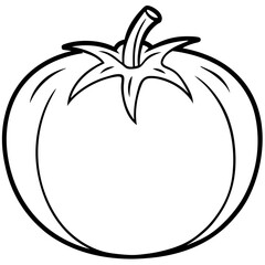 Minimalist Tomato Line Art Design