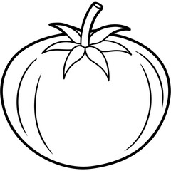 Minimalist Tomato Line Art Design