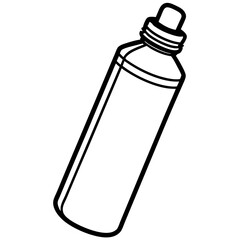 Minimalist Water Bottle Line Art Design