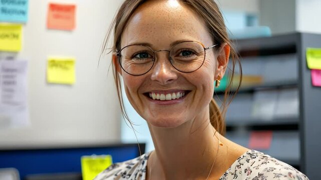 A happy teacher shares her success in teaching online learning and digital skills, equipping her students for the modern workforce