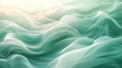 Obraz premium Gentle Nature Digital Background with Smooth Flow, Generative AI