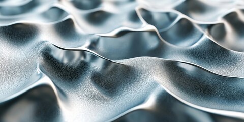 Textured Silver Surface Digital Concept, Generative AI