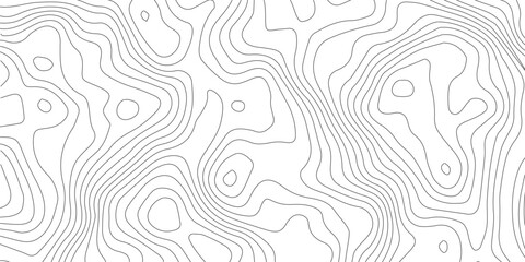 Abstract Topographic Pattern Banner Background, geographic line map with elevation assignments. Modern design background with wavy pattern. Paper texture Imitation of a geographical map shades.