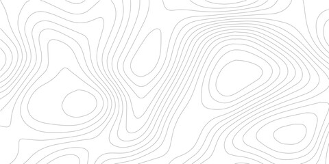 Abstract black and white topographic contours lines of mountains. Topography map art curve drawing. vector illustration. wave Line topography map contour background .background