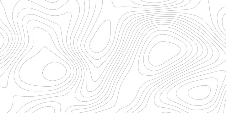 Abstract black and white topographic contours lines of mountains. Topography map art curve drawing. vector illustration. wave Line topography map contour background .background