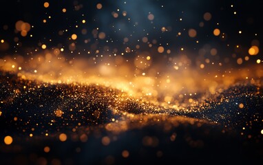 Obraz premium Illuminated Streaks moving across a dark backdrop, Generative AI
