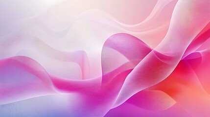 Obraz premium Abstract Pink and White Wave Pattern Design