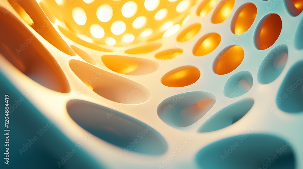 Poster dynamic light patterns abstract space digital art artistic environment close-up view visual explorat