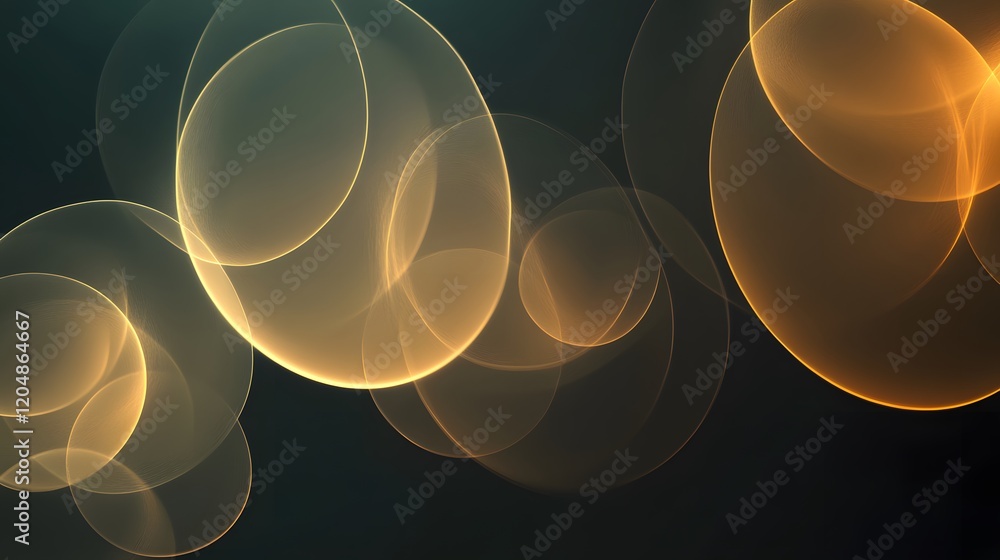 Poster illuminated bokeh effects digital art abstract background creative studio close-up visual aesthetics