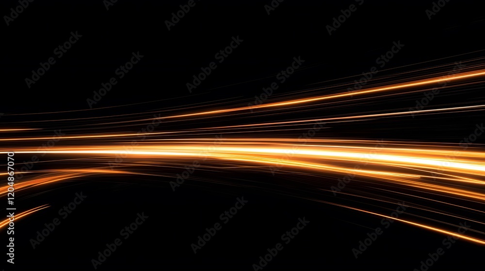 Poster dynamic light trails abstract background digital art dark environment close-up view creative motion 
