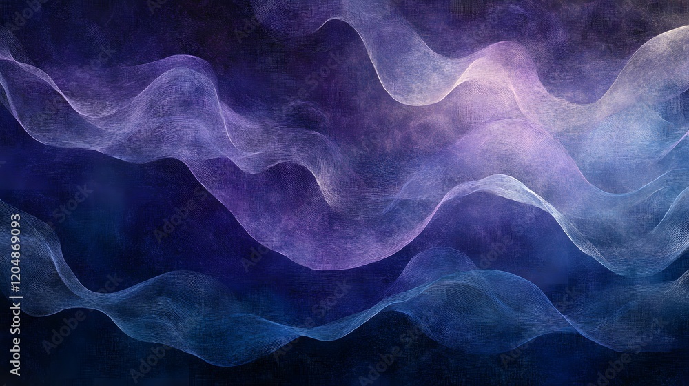 Poster flowing waves of colorful abstract patterns digital artwork creative environment artistic viewpoint 