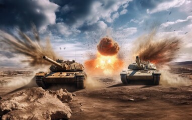 Tank Warfare: A Fiery Encounter