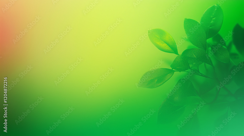 Leinwandbilder Elegant green gradient background with soft color blend and subtle gradient, minimalist design with high resolution, sharp focus, and intricate details. Professional studio lighting enhances the high 