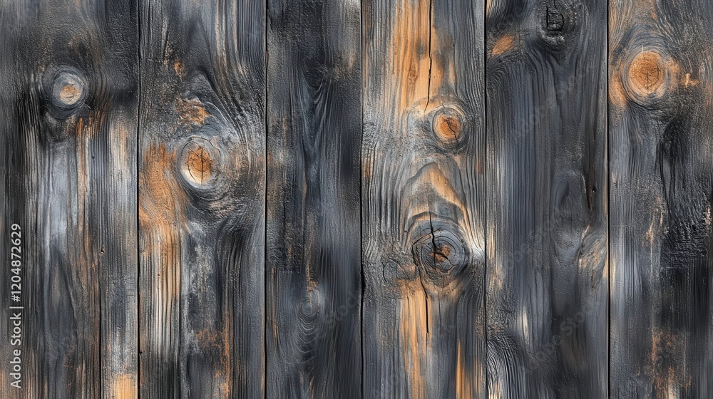 Poster a textured wooden background featuring dark tones with rustic knots and variations in color.
