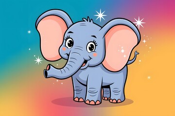 Obraz premium house in the village cartoon background