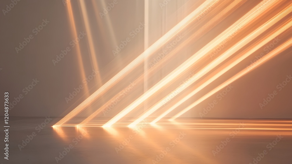 Poster dynamic light patterns studio abstract art minimalist setting low angle creative visuals for modern 