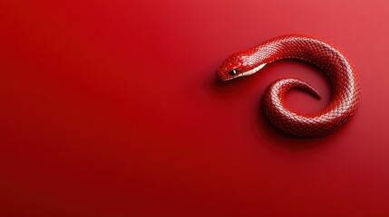 Fototapeta premium Red Chinese New Year: Celebrating the Year of the Snake in the Chinese Zodiac