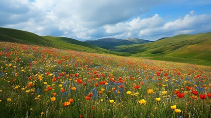 Fototapeta premium Vibrant Meadow