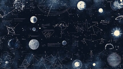 A blackboard filled with complex equations and mathematics