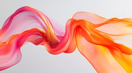 Flowing abstract fabric waves creative studio digital art soft textures close-up colorful movement