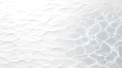 Obraz premium Organic Water Texture Overlay with Diagonal Shadows and Caustic Light Effect on White Wall for Natural-Looking Photo and Mockups