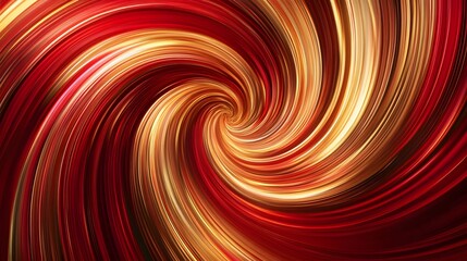 Dynamic swirl of red and gold colors abstract art digital media vivid environment close-up view motion concept