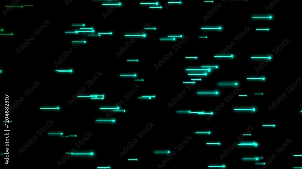 Poster abstract high tech surface background with neon rays moving forward video animated background