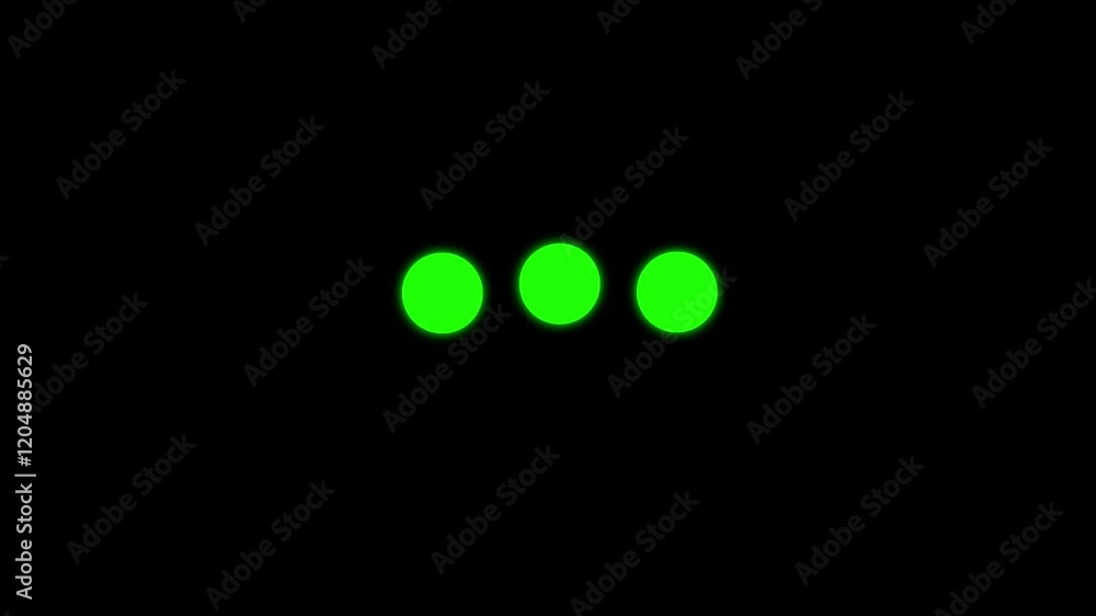 Poster dot ball loading icon animation concept ,simple dot ball load concept