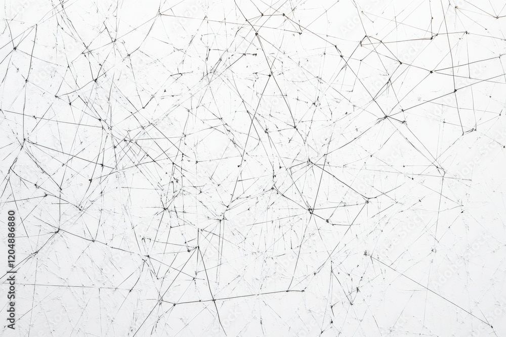 Aufkleber intricate web of lines and points creating a visually engaging abstract design on a white background