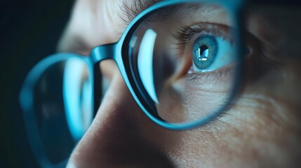 A business leader visualizing a clear vision for the future, focusing on key strategies and goals for success