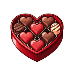 Sweetheart Surprise: A heart-shaped box filled with delectable chocolates, a perfect gift for Valentine's Day, anniversary, or any special occasion.  